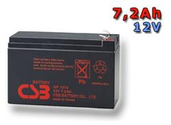CSB Náhradni baterie 12V - 7,2Ah GP1272 F2 - kompatibilní s RBC2/5/8/9/12/22/23/25/27/31/32/33/40/48/51/53/54/59/109/110 