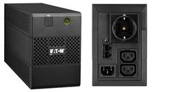 EATON UPS 5E 850i USB DIN, Line-interactive, Tower, 850VA/480W, výstup 1x Schuko (DIN) + 2x IEC C13, USB, bez ventilátor 