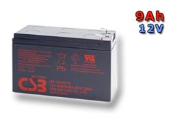 CSB Náhradni baterie 12V - 9Ah HR1234W F2 - kompatibilní s RBC17/24/105/115/116/124/132/133 