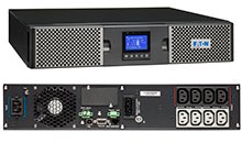 EATON UPS 9PX 1000i RT2U, On-line, Rack 2U/Tower, 100VA/1000W, výstup 8x IEC C13, USB, displej, sinus 