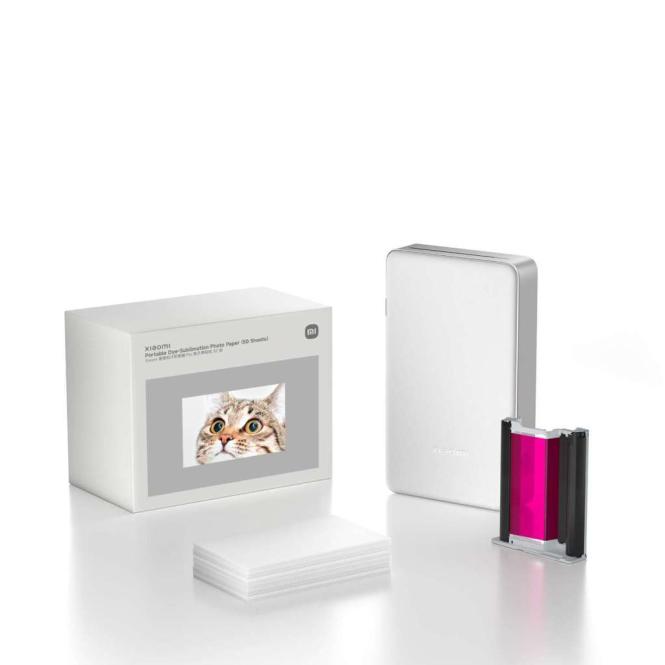 Xiaomi Portable Dye-Sublimation Photo Paper (50 Sheets) 