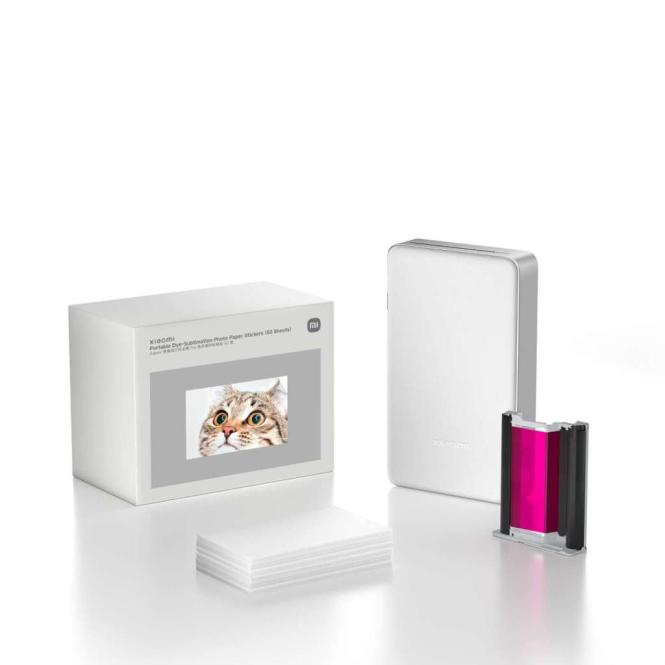 Xiaomi Portable Dye-Sublimation Photo Paper Stickers (50 Sheets) 
