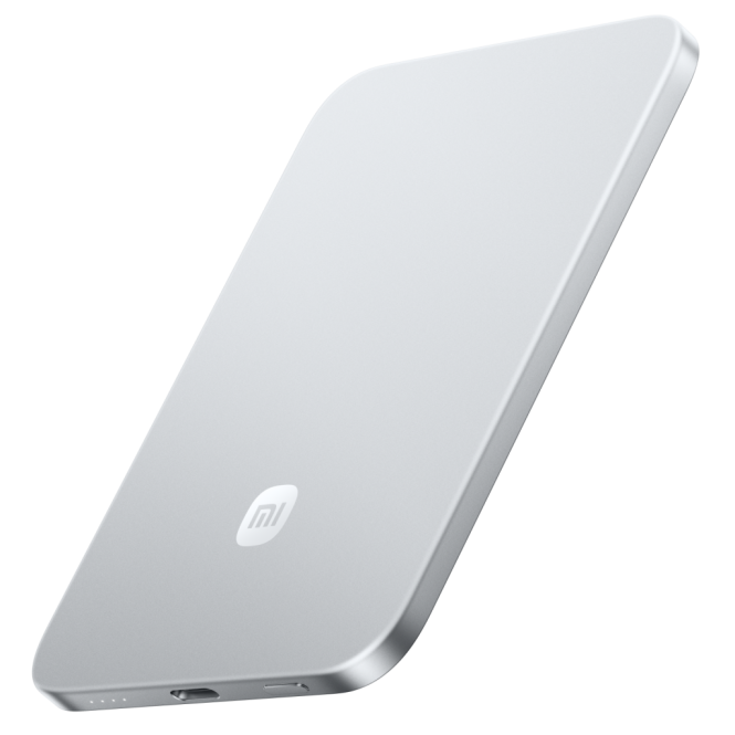Xiaomi UltraThin Magnetic Power Bank 5000 15W Glacier Silver 